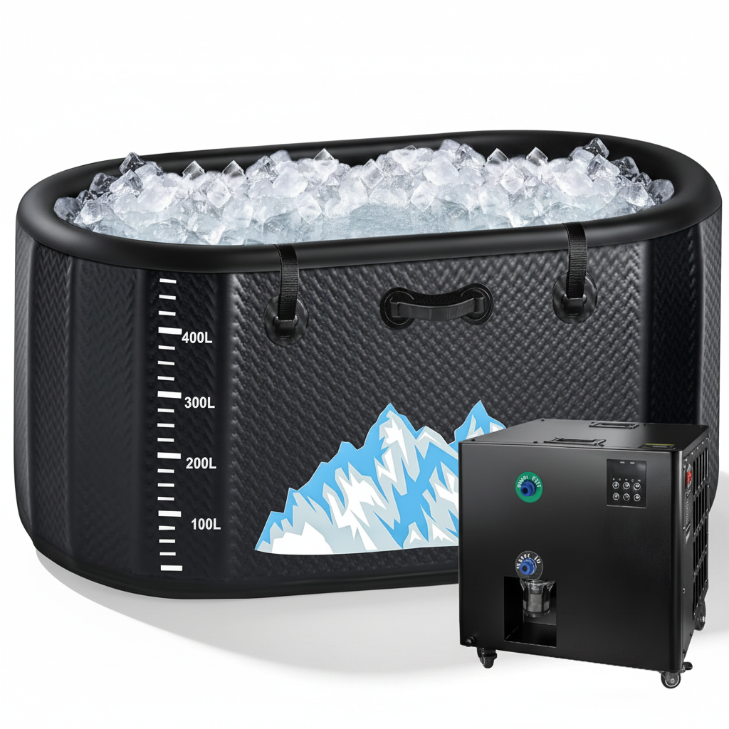 Cold Plunge Tub Built for Full-Body Recovery, 248 Gallon Capacity, 1HP Chiller System, WiFi Control