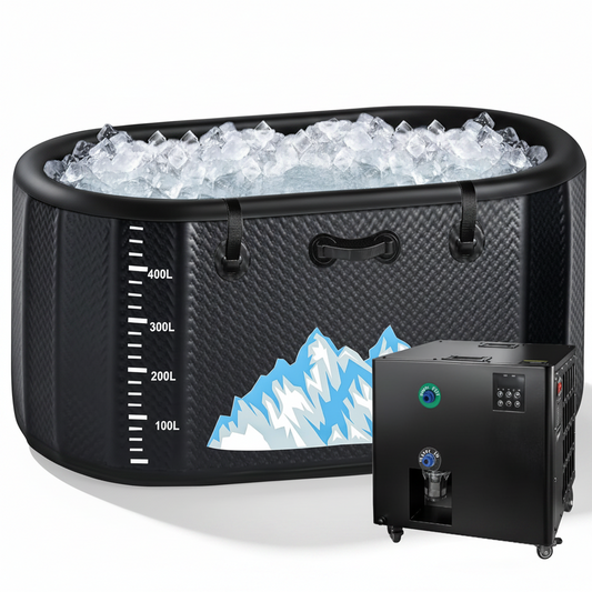 Cold Plunge Tub Built for Full-Body Recovery, 248 Gallon Capacity, 1HP Chiller System, WiFi Control