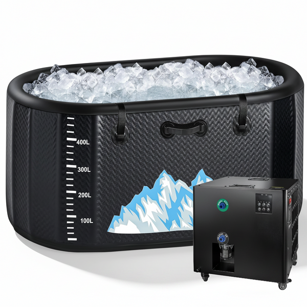 Cold Plunge Tub Built for Full-Body Recovery, 248 Gallon Capacity, 1HP Chiller System, WiFi Control