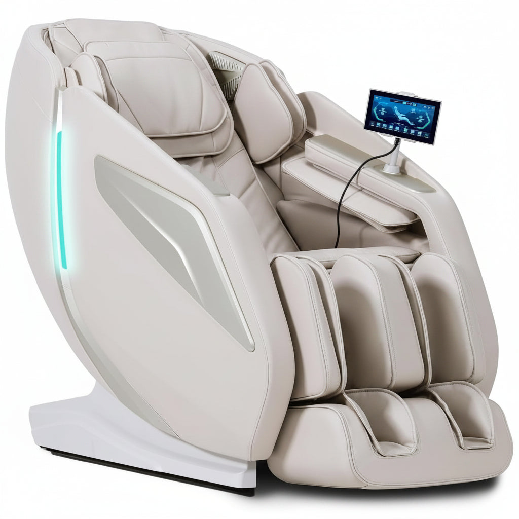 4D Massage Chair Full Body Zero Gravity Sl-Track Body Scan & Stretch, Beige