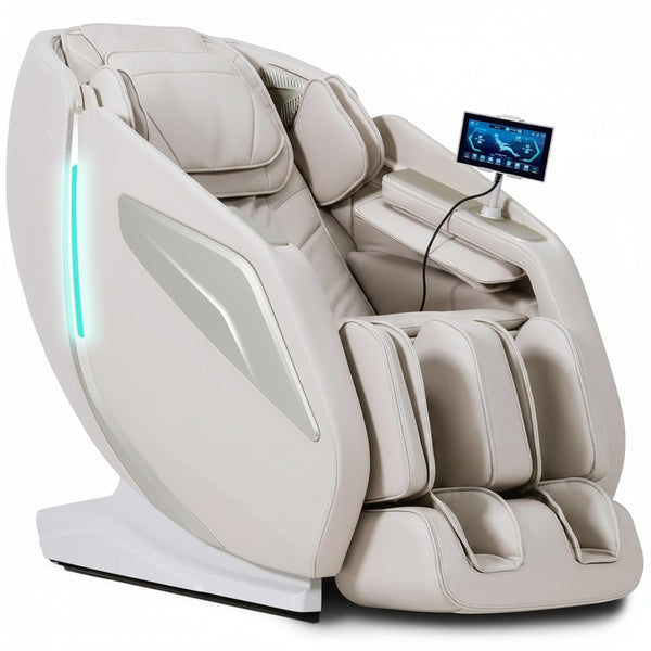 4D Massage Chair Full Body Zero Gravity Sl-Track Body Scan & Stretch, Beige